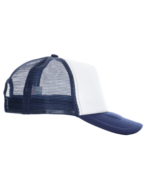 Promostars cap NET NAVY/WHITE logo print embroidery