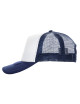 Promostars cap NET NAVY/WHITE logo print embroidery