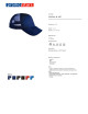 Promostars cap NET NAVY/NAVY transfer embroidery