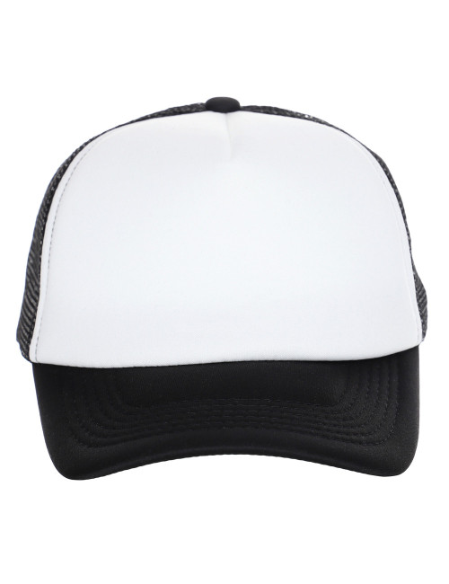 Netz-Baseballkappe schwarz/weiß Promostars