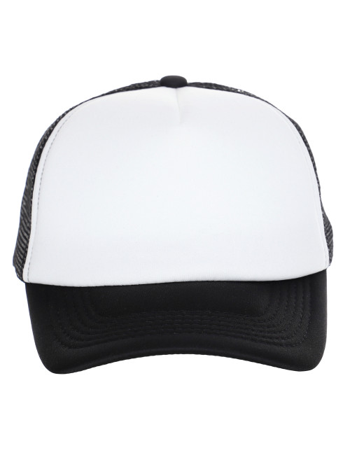 Promostars Baseballkappe NET BLACK/WHITE mit Logo-Stickerei