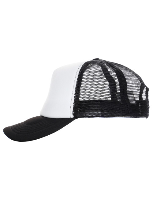 Promostars Baseballkappe NET BLACK/WHITE mit Logo-Stickerei