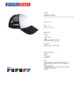 2Netz-Baseballkappe schwarz/weiß Promostars