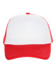 Promostars cap NET RED/WHITE logo embroidery print