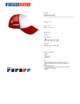 2Netz-Baseballkappe rot/weiß Promostars