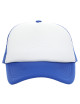 Promostars cap NET CORNFLOWER/WHITE embroidery logo print