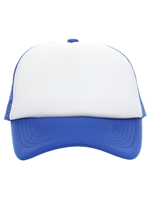 Promostars cap NET CORNFLOWER/WHITE embroidery logo print