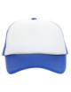 Kornblumenblau/weiße Netz-Baseballkappe von Promostars