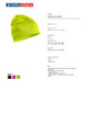 2Herren-Mütze mit Spikes in Fluo-Grün von Promostars