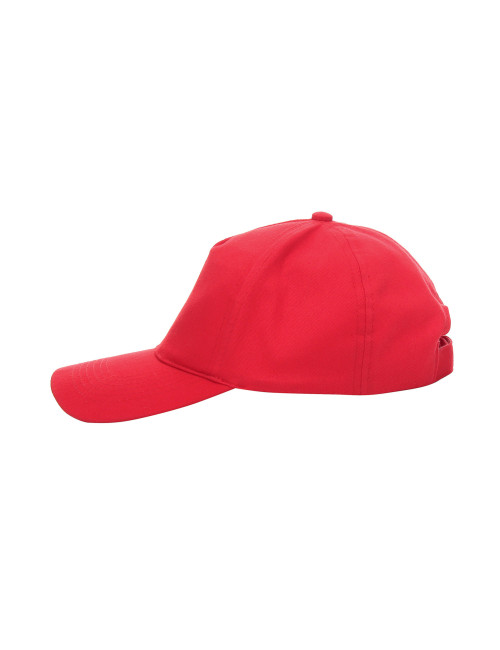Geffer cap 300 RED under the logo embroidery print