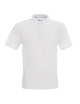 Promostars Men`s POLO COOL WHITE embroidery screen printing logo transfer