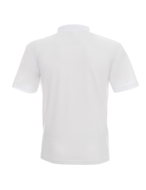Promostars Men`s POLO COOL WHITE embroidery screen printing logo transfer