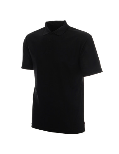 Promostars Men`s POLO COOL BLACK print embroidery silkscreen logo