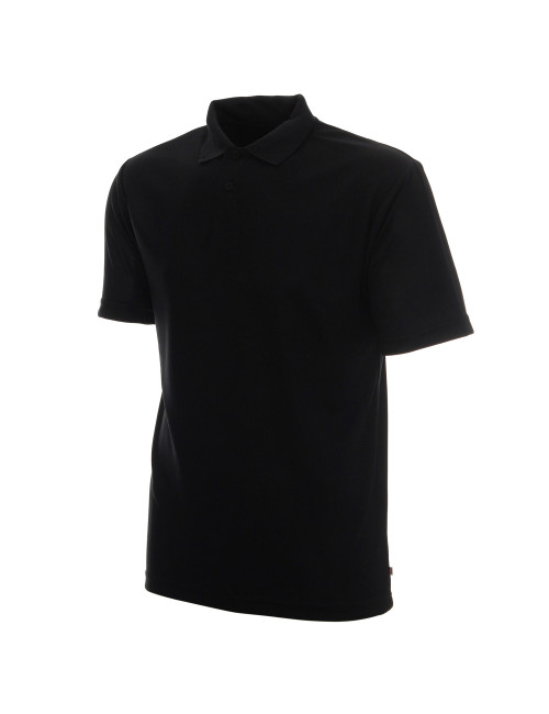 Promostars Men`s POLO COOL BLACK print embroidery silkscreen logo