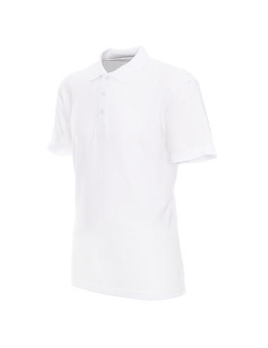 Promostars POLO Herren STANDARD WHITE Stickerei DTF-Druck, Siebdruck-Logo