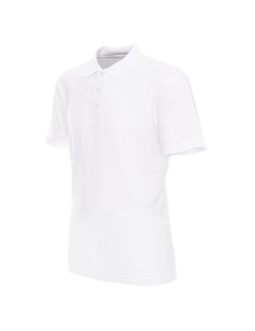 Promostars POLO Herren STANDARD WHITE Stickerei DTF-Druck, Siebdruck-Logo