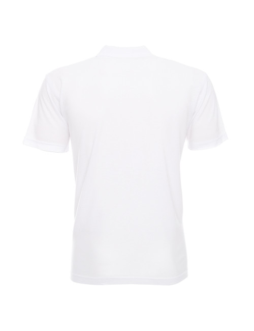 Promostars POLO Herren STANDARD WHITE Stickerei DTF-Druck, Siebdruck-Logo