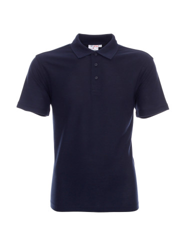 Promostars POLO Men`s STANDARD NAVY print silkscreen logo embroidery