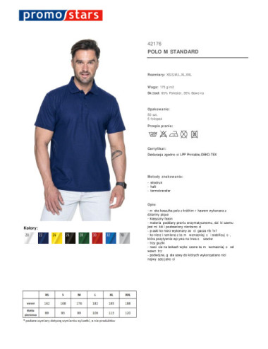 Standard-Marineblau-Poloshirt für Herren von Promostars