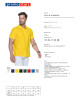 Promostars POLO Herren STANDARD GELB Aufdruck, Siebdruck, Logo, Stickerei