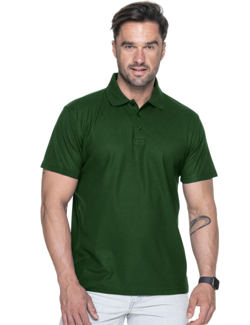 Promostars Men`s POLO STANDARD BOTTLE GREEN print embroidery silkscreen