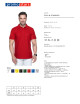 Promostars POLO Herren STANDARD RED Aufdruck, Stickerei, Siebdruck-Logo