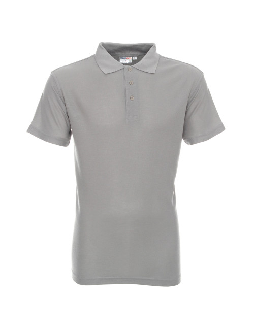 Promostars POLO men`s STANDARD LIGHT GRAY print silkscreen logo embroidery