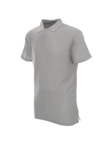 Promostars POLO men`s STANDARD LIGHT GRAY print silkscreen logo embroidery