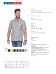 Promostars POLO men`s STANDARD LIGHT GRAY print silkscreen logo embroidery