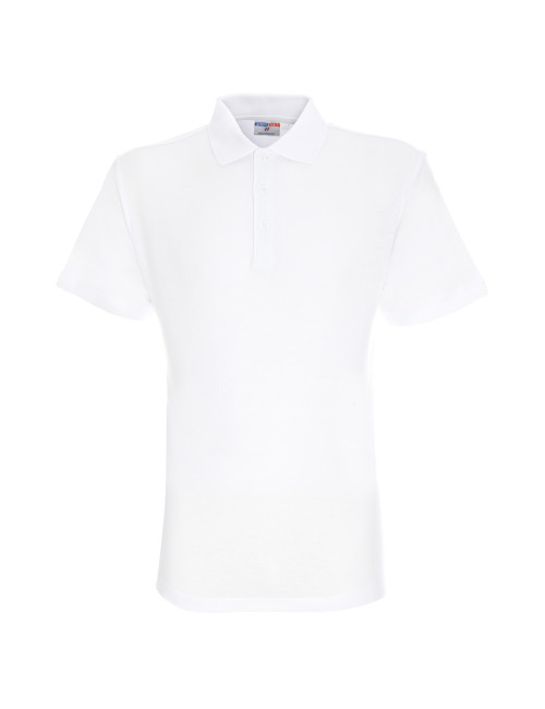 Promostars POLO Men`s POLO HEAVY WHITE print embroidery silkscreen logo