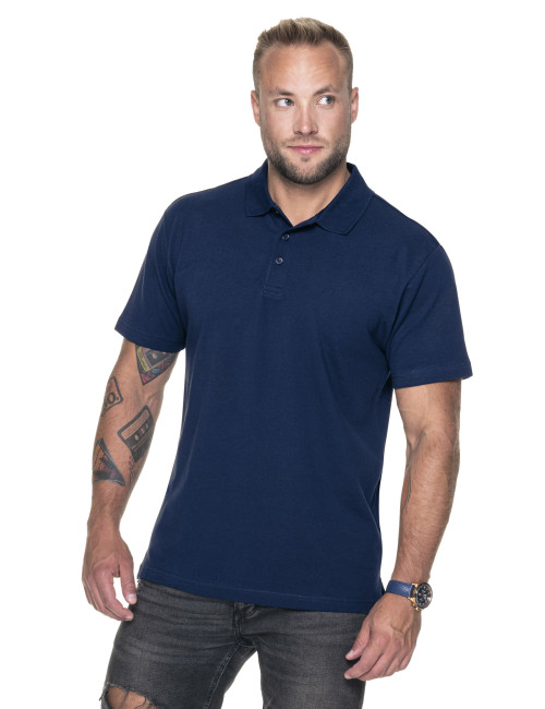 Promostars POLO Herren POLO HEAVY NAVY BLUE Druck, Siebdruck, Logodruck
