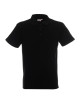 Promostars POLO Herren POLO HEAVY BLACK Siebdruck-Logo-Stickerei
