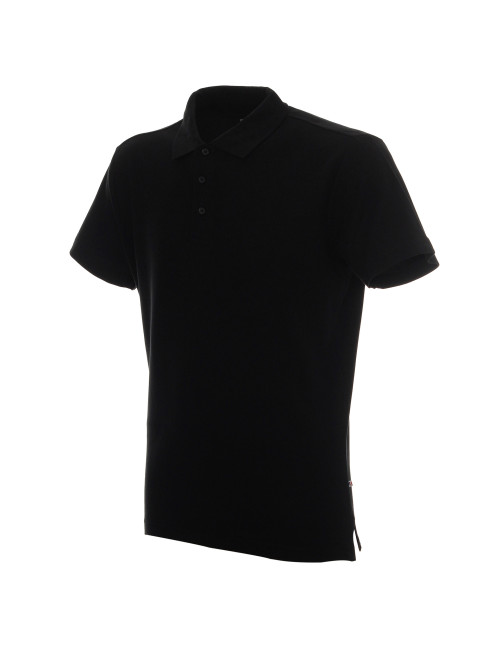 Promostars POLO Herren POLO HEAVY BLACK Siebdruck-Logo-Stickerei