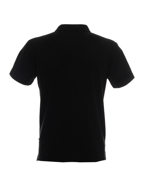 Promostars POLO Herren POLO HEAVY BLACK Siebdruck-Logo-Stickerei
