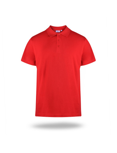 Promostars POLO Men`s POLO HEAVY RED embroidery screen printing logo