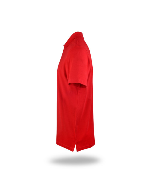 Promostars POLO Herren POLO HEAVY RED Stickerei-Siebdruck-Logo