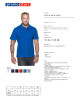Promostars POLO Men`s HEAVY CORNFLOWER with your own dtf dtg print