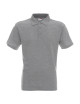 Promostars POLO Men`s POLO HEAVY LIGHT GRAY MELANGE logo embroidery print