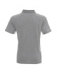Promostars POLO Herren POLO HEAVY LIGHT GREY MELANGE Logo-Print-Stickerei