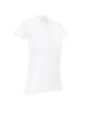 2Damen-Poloshirt in schwerem Weiß von Promostars