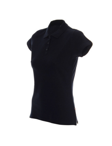 Damen-Poloshirt in schwerem Marineblau von Promostars