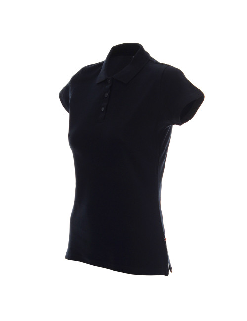 Promostars POLO Damen LADIES` HEAVY NAVY BLUE Stickerei, Siebdruck