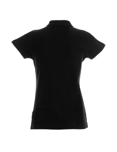 Damen-Poloshirt in schwerem Schwarz von Promostars