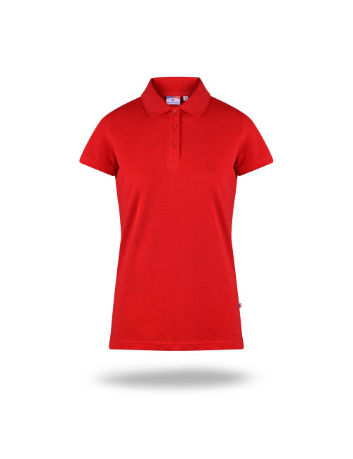 Promostars POLO Damen LADIES` HEAVY RED Stickerei-Siebdruck