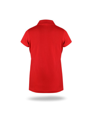 Damen-Poloshirt in schwerem Rot von Promostars