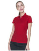 2Damen-Poloshirt in schwerem Rot von Promostars