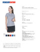 Promostars POLO Damen LADIES` HEAVY LIGHT GREY MELANGE Stickereidruck