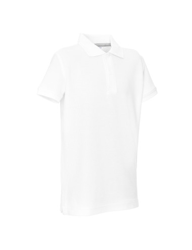 Promostars POLO Children`s KID WHITE logo embroidery screen printing