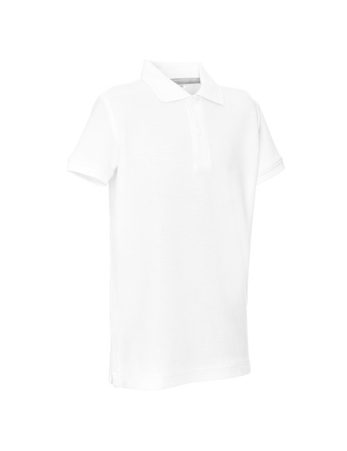 Promostars POLO Children`s KID WHITE logo embroidery screen printing