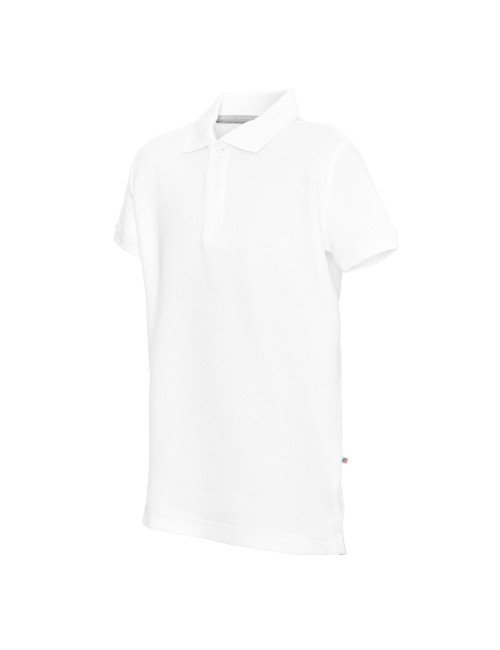 Promostars POLO Children`s KID WHITE logo embroidery screen printing